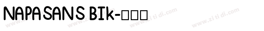 NAPASANS BIk字体转换